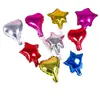 Decoração de bolo de aniversário colorida brilhante estrela de amor balão de folha de alumínio festa de panificação mesa de sobremesas peças para inserir bandeirinhas
