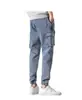 Calça Cargo Masculina Stretch Casual Tamanho Grande Estilo Coreano Marca Tendência Jeans Masculino Solto Outono Harlan Calça Longa