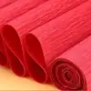Borda ondulada cor papel crepom espessado flor artificial feita à mão material de papel decoração de feriado decoração de flor artificial