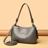 Bolso Nuevo para Mujer, Bolso Cruzado Sencillo, Textura Clásica de Cuero Suave, Gran Capacidad, Bolso de Hombro Versátil Casual para el Trayecto Diario