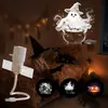 Nueva lámpara de proyección de Halloween transfronteriza con doble modo, enchufe directo USB, luz ambiental creativa, luz nocturna de proyección de cielo estrellado