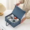 Juego de Té de Cinco Hornos Famosos con Una Tetera y Cuatro Tazas, Juego de Regalo con Opciones de Logo, Regalo de Lujo de Alta Gama