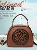 2025 Bolso Cruzado Nacional de Textura Transfronteriza Bolso de Hombro en Relieve Bolso Redondo Pequeño para Madres de Mediana Edad Bolso de Mano Versátil para Viajes