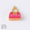 Yiwu Acessórios liga diy jóias dos desenhos animados saco de sapato gota de óleo personalidade criativa nicho brincos colar pingente acessórios