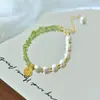Pulseira de Cristal, Pulseira de Contas Facetadas Ultrafinas, Pulseira de Cristal, Estilo Doce, Pulseira DIY Original de Nicho Atacado