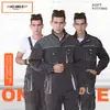 Conjuntos de ropa de trabajo de manga larga para primavera y otoño al por mayor, con múltiples bolsillos, adecuados para construcción, reparación automotriz y mantenimiento de propiedades, con opciones para impresión y bordado