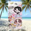 Toalla de Playa de Microfibra de Las Chicas Superpoderosas Secado Rápido y Absorbente de Agua Toalla de Baño para Nadar Infantil Portátil para Viajes Tamaño Grande