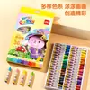 Pastel al Óleo Deli 6961 Crayón para Dibujar y Pintar, Pintura Blanca para Jardín de Infancia, Crayones de Colores para Bebés, 12 Colores, 18 Colores, Lavables