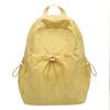 Mochila japonesa de nailon plisado de color sólido para mujer, mochila de viaje informal, ligera y de gran capacidad, bolso para computadora para estudiantes universitarios.