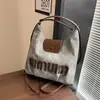 Bolso Tote Grande de Pliegues Retro para Viajes Diarios para Mujer 2025 Nuevo Casual Simple de un Solo Hombro Doble Hombro Cruzado Bolso de Tres Vías