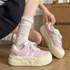 Zapatillas Casuales Retro de Suela Gruesa Estilo Queen para Mujer 2025 Nuevos Zapatos Deportivos de Lona con Suela Suave para Verano con Faldas
