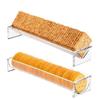 Bandeja de biscoitos transparente Bandeja retangular de acrílico Bandeja de armazenamento de biscoitos Bandeja de exibição de alimentos de acrílico Biscoito