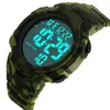 Reloj Electrónico Deportivo Camuflaje Nuevo para Hombre Estudiante Multifuncional Impermeable Pantalla Grande Reloj Militar Reloj Deportivo para Ancianos