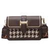 Bolso Pequeño de Lana de Banda Ancha de Gama Alta para Mujer Versátil de Moda Nuevo Estilo de Moda Bolso Cuadrado Pequeño Cruzado Versátil de Celebridad de Internet