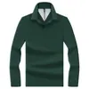 Camisa polo simple de manga larga para hombre, hecha de algodón piqué, con cuello camisero, adecuada para uso business casual, disponible en varios colores, camisa básica versátil para hombres jóvenes y de mediana edad