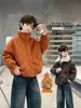 Chaqueta de una pieza de cuero y piel sintética con forro de terciopelo grueso, estilo retro para invierno, para niños y jóvenes (tallas M y L), nueva 2026 Ropa de invierno Niños Niños