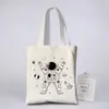 Bolsa de Lienzo para Graffiti Hecha a Mano para Padres e Hijos Bolsa de Lienzo Pintada a Mano DIY para Niños Bolsa de Tela al por Mayor Bolsa para Colorear Impresión de Logotipo