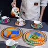 Taza de Cerámica Creativa Linda Fantasía Circo 300ml Tetera de Gran Capacidad Set de Café para el Hogar Venta al por Mayor