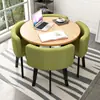 Juego Simple de Mesa y Sillas para Recepción, Mesa de Negociación, Mesa y Sillas para Recepción de Tienda de Uso Comercial, Mesa Redonda Pequeña para Oficina y Ocio