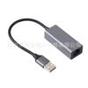 Tarjeta de Red USB 100 Gigabit sin Controlador Externa de Aleación de Aluminio para Laptop a RJ45 con Cable Adaptador de Red 8152b
