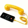 Fone de Ouvido com Microfone para Celular Tipo-C Receptor Estilo Telefone Antigo Fone de Ouvido Porta C Microfone Universal