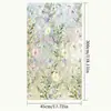 Novo Produto de Comércio Exterior: Adesivos de Janela com Designs Coloridos de Plantas e Flores, Película para Vidro com Efeitos Iridescentes Semelhantes ao Sol, Adesivos Eletrostáticos para Decoração de Casa
