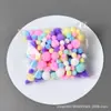 Varilla Giratoria Encriptada para Raíz del Cabello Tira de Cabello Ultra-Densa Flor de Terciopelo Artificial Jardín de Infancia Hecho a Mano DIY Ramo de Varillas Giratorias Coloridas para Niños