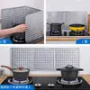Barrera de Aceite para Cocina, Protector contra Salpicaduras de Aceite, Surround de Papel de Aluminio para Estufa de Gas, Tablero Ignífugo y Aislante Térmico contra Salpicaduras de Aceite, Resistente a Altas Temperaturas