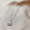 Collar Francés de Plata Estilo Antiguo para Mujer, Set de Colgantes con Cadena Caja para Clavícula, Bolsa de la Suerte, Bolsa de Dinero, Ábaco, Estilo Retro Artístico