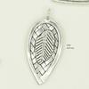 Xizang Plata Chiang Mai Hecho a Mano Plata Corazón Colgante Accesorios Collar DIY Colgante Tejido Mariposa Cristal Cuentas Separadas Cuentas