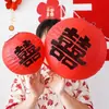 Linternas Rojas de Doble Felicidad para Bodas Estilo Chino Carácter de Doble Felicidad Accesorios para Fotos de Boda Novia Colgantes para Árboles Decoración de Habitación de Boda