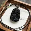 Colgante de Obsidiana Natural Pixiu, Colgante de Obsidiana Dorada de la Paz, Placa de Obsidiana de Paz y Seguridad, Colgante de Joyería Unisex