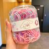 Banda elástica para el cabello para niñas, banda elástica desechable enlatada, accesorios para el cabello