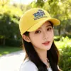 Gorra de Béisbol Amarilla Impermeable de Secado Rápido Ligera Sombrero de Sol para Mujer Primavera y Verano Bordada para Circunferencia de Cabeza Grande Gorra de Copa Profunda para Hombre