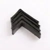 Tornillos Galvanizados de Ángulo de Acero Universal, Acabado de Pintura Negra, Piezas Triangulares Multiusos, Manguitos de Ángulo de Hierro, Tornillos con Base Antideslizante