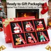 Chaveiro de Boneca de Natal Transfronteiriço Feito de Material Plástico Macio, Pingente de Bolsa Estilo Europeu e Americano, Inclui um Pequeno Pingente da Moda de Presente