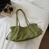 Bolsa de mano tipo tote de nailon simple impermeable estilo coreano para mujer, nuevo modelo 2026, bolsa de hombro para el antebrazo de gran capacidad para el día a día