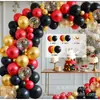Centro comercial escolar cadena de globos de aniversario traje decoración de cumpleaños boda corona de globos pared de fondo arco cadena de globos