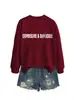 Sudadera casual simple versátil para mujer de otoño e invierno, cara, difícil, sitio independiente de Amazon Wish