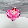 Pinza para el pelo de una sola cabeza con simulación de Phalaenopsis 3D, estilo europeo, con forma de mariposa y flor, accesorios para el pelo, tocado DIY, pinza de pico de pato, pinza lateral
