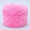 Hilo de terciopelo de cristal, forro polar de coral, material para tejer a mano, piel sintética, bufanda de pelo largo, gorro, abrigo, ovillo de hilo grueso para bebé