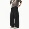 Pantalones de Trabajo Trendy Estilo Americano Verano 2026, Pantalones Casuales Delgados de Secado Rápido para Hombre, Pierna Recta Suelta Largos, Talla Grande con un Toque de Alta Gama
