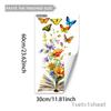 Variedad de Mariposas Florales Frescas Creativas Pegatinas de Pared Pintadas a Mano Dormitorio Sala de Estar Fondo del Hogar Pegatinas Decorativas de Atmósfera
