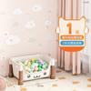 Rack de armazenamento de brinquedos para lanches infantis Estante móvel com prateleira de armazenamento com rodas Sala de estar multicamadas doméstica Cozinha Quarto Acabamento