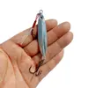 Isca Plana Flutuante para Cavala, Isca de Chapa de Ferro, Isca Artificial, Isca Artificial para Pesca de Cavala, Isca de Chapa de Ferro com Anzol Duplo, Lançamento Ultra-Longo