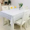 Nova Toalha de Mesa Impermeável, à Prova de Óleo e Resistente ao Calor para Mesa de Centro, Retangular, Sem Lavagem para Uso Doméstico, Sala de Estar, Estilo Nórdico de Luxo Leve