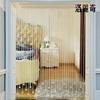 Cortina de Cuentas Octagonales de Lujo Ligero Cortina Divisoria de Cristal Cortina de Cristal Decorativa para Sala de Estar Dormitorio Salón de Belleza Sin Taladro