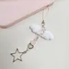 Colgante de Estrella Oso Ángel Cadena Goo Ben Simple Para Todo Colgante de Tarjeta Libro Cadena de Teléfono Móvil Llavero Lanyard para Bolso