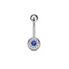 Anillo para el ombligo de barra curva 1.6*10 Diamante de arcilla Acero inoxidable Clavo para el ombligo Exportación Nuevo Anillo para el ombligo de piercing de acero inoxidable