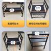 Rack de Armazenamento para Geladeira de Carro, Rack de Suporte Retrátil e Espessado em Aço Carbono para Cama de Dormir, Rack de Armazenamento e Organização para Caminhões